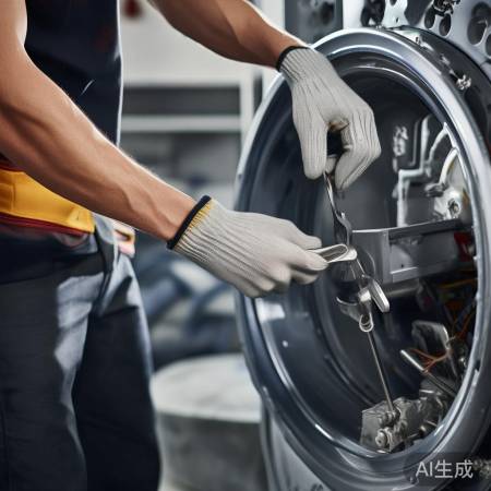 小心撬开洗衣机外壳