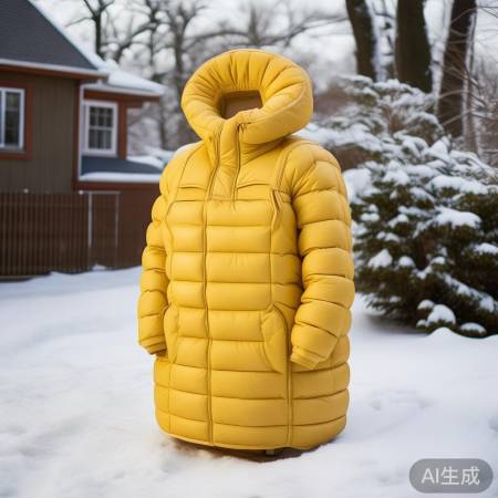 热水器穿羽绒服，保暖又时尚