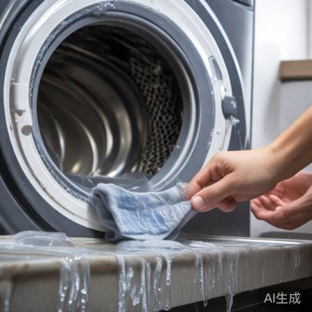 清洁洗衣机门封圈