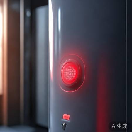 热水器故障，红色警示灯亮