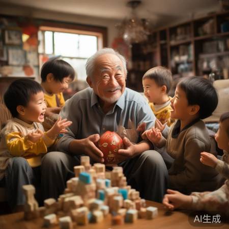 爷爷葫芦娃走红，亲情温暖人心