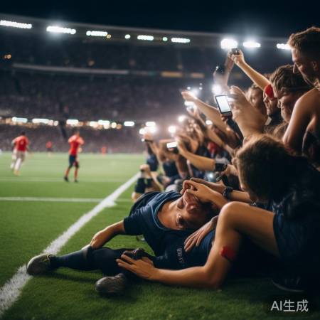 湘超球迷闪光灯加油，小确幸瞬间